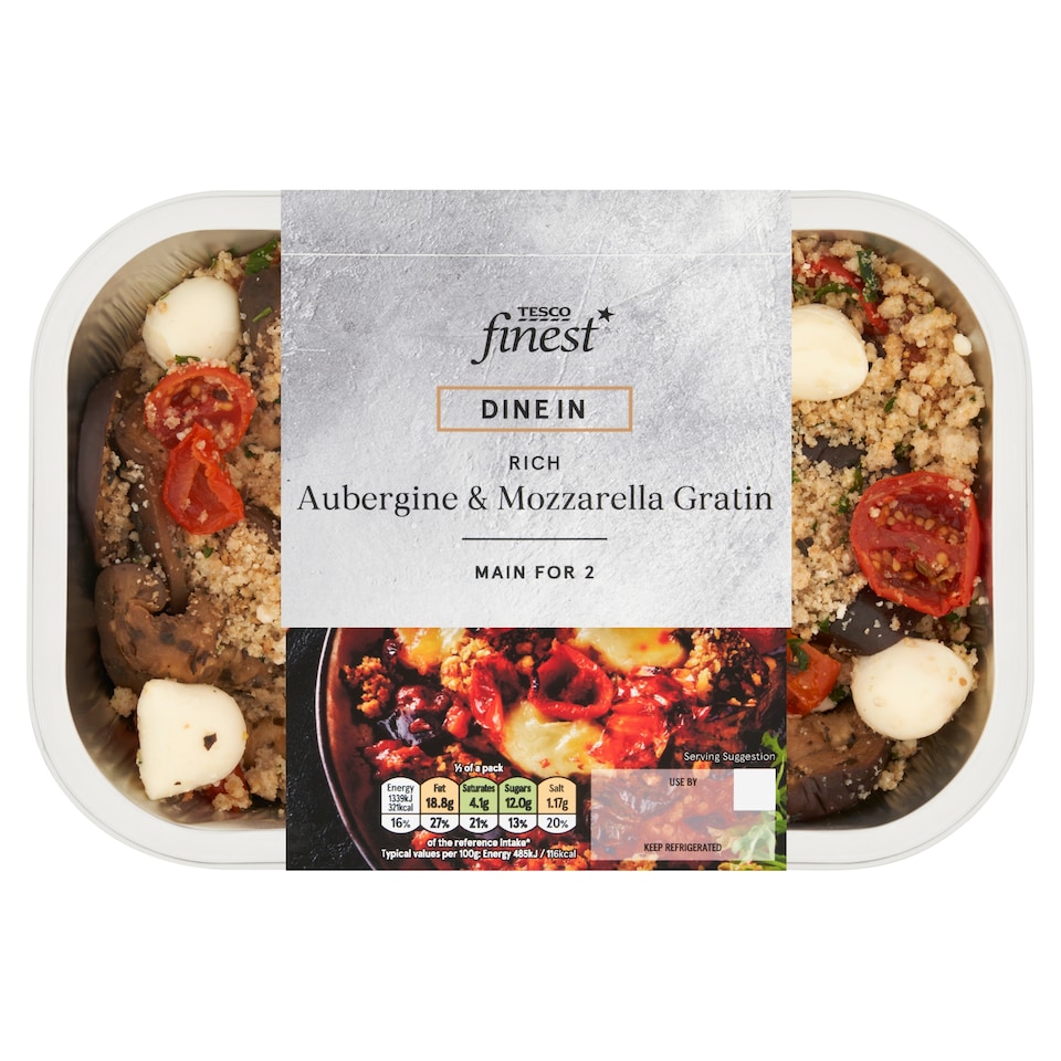 Tesco Finest Dine in Roasted Mozzarella & Aubergine 600g