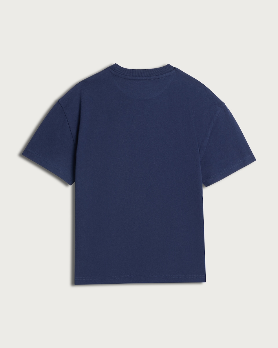 image 1 of F&F Boys 3-Pack Pure Cotton Short Sleeved T-Shirts in Blue