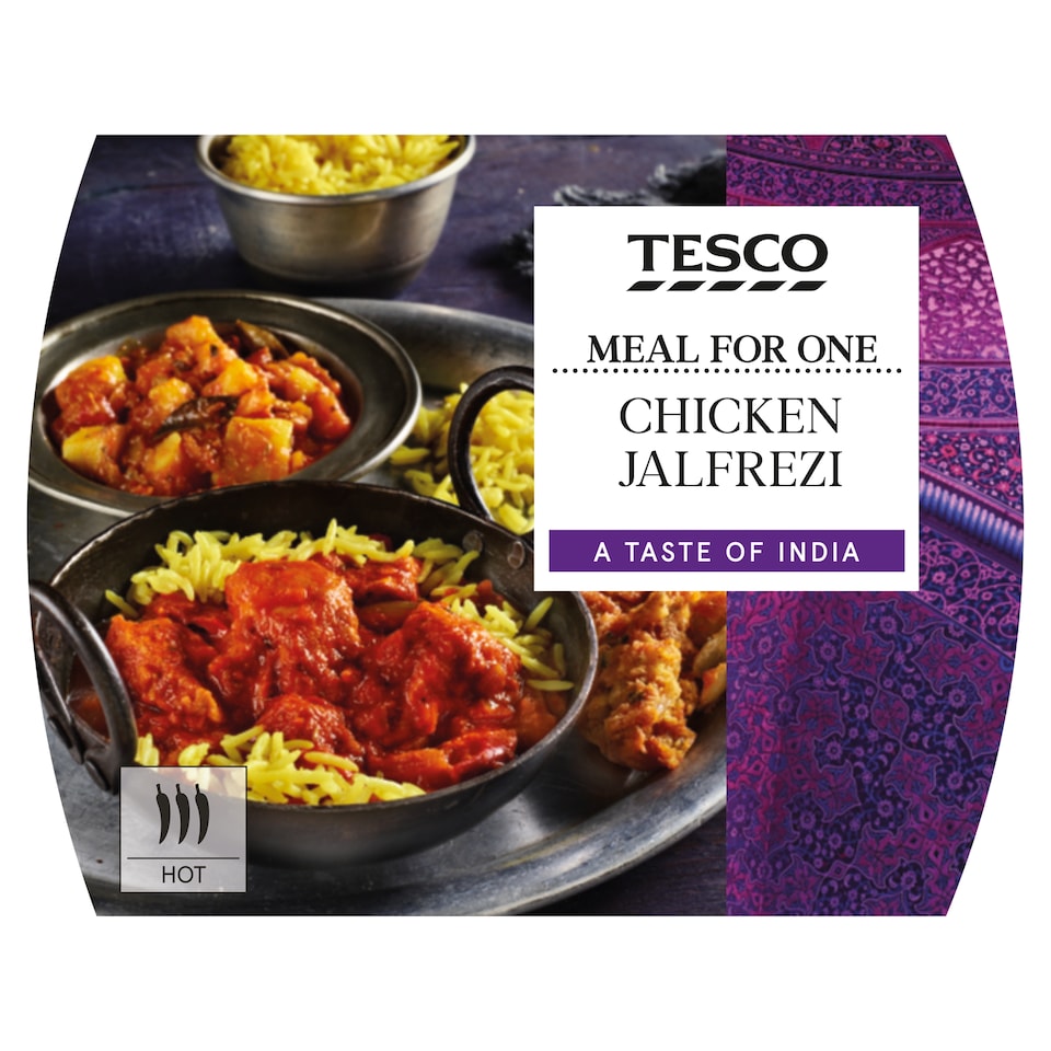 Tesco Meal For One Chicken Jalfrezi & Rice 550G
