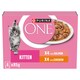 image 1 of PURINA ONE Kitten Mini Fillets Salmon and Chicken Wet Cat Food 8x85g