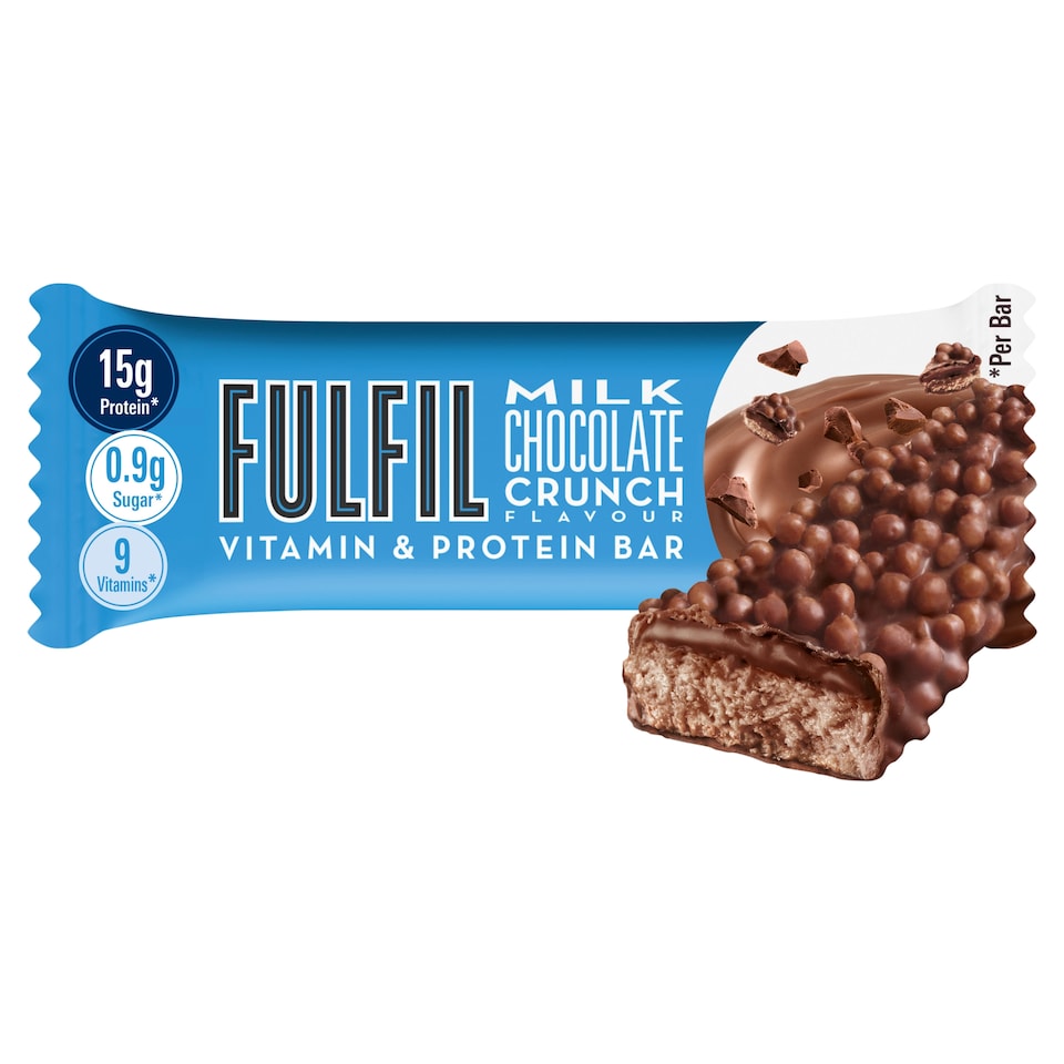 image 1 of Fulfil Vitamin & Protein Bar - Milk Chocolate Crunch Flavour 40g
