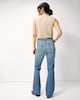 image 3 of F&F Mid Rise Bootcut Jeans in Blue