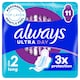 image 1 of Always Ultra Size 2 Long With Wings Sanitary Towels 11 Pack