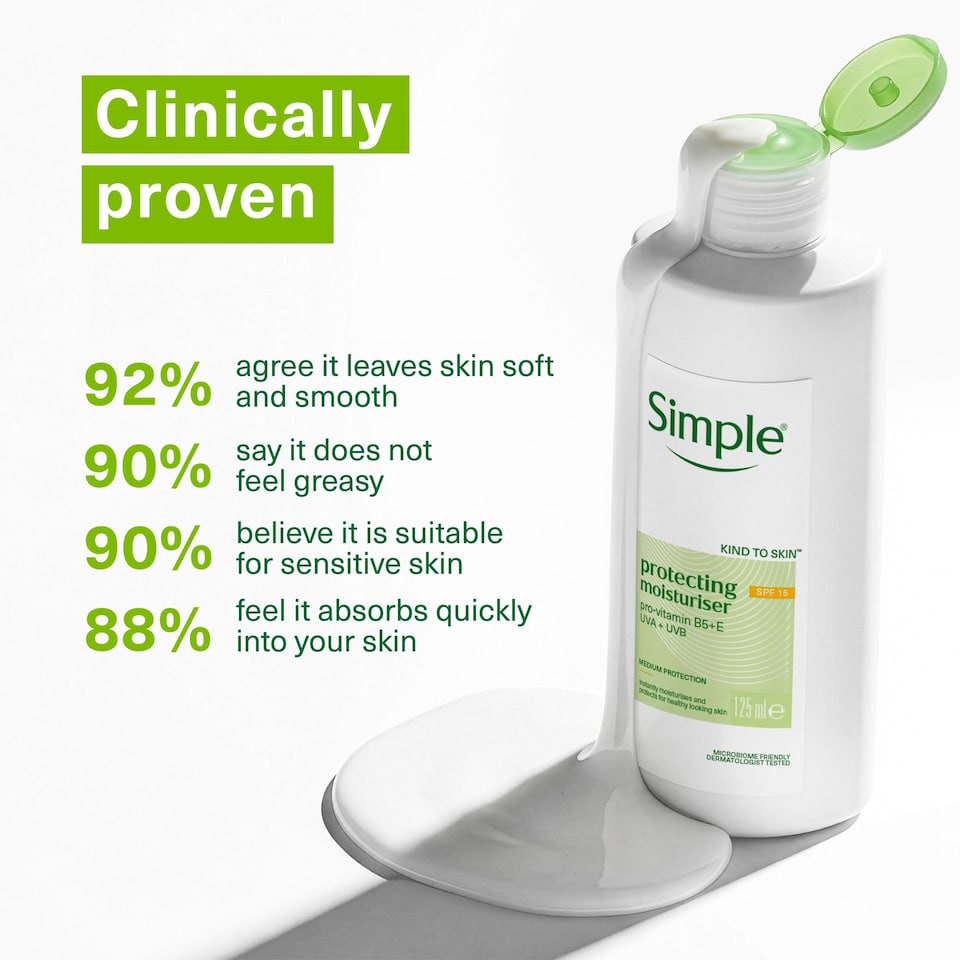 image 1 of Simple Kind To Skin Protecting Light Moisturiser Spf 15 125Ml