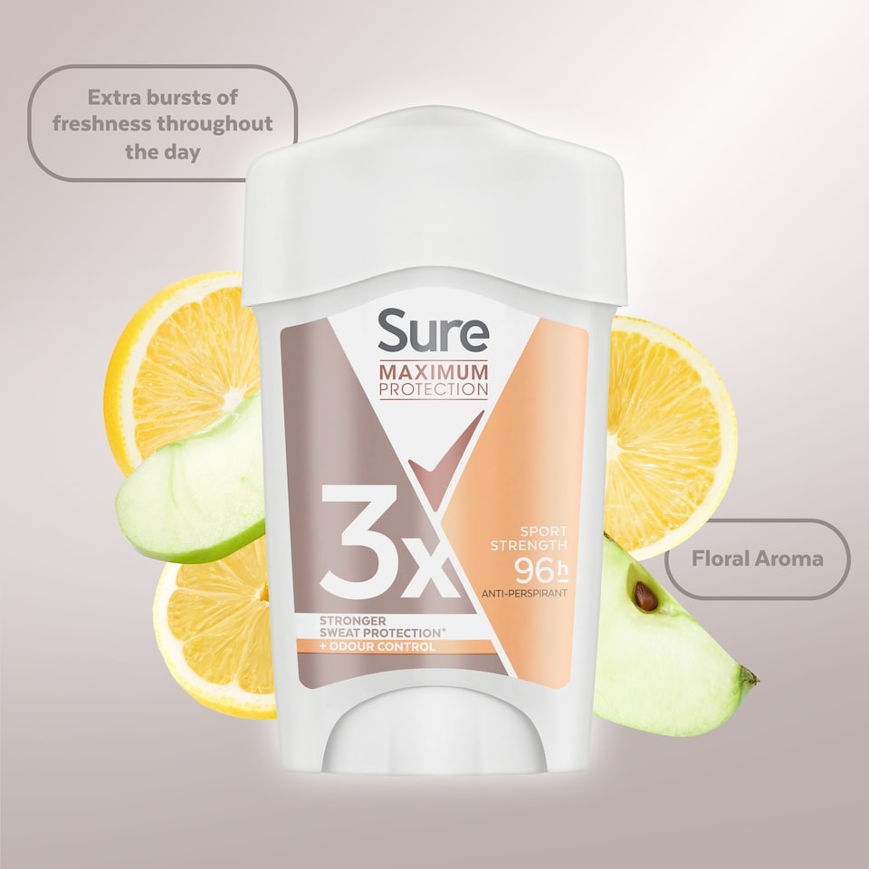 image 1 of Sure Women Sport Strength 96h Maximum Protection Antiperspirant Deodorant Cream 45ml