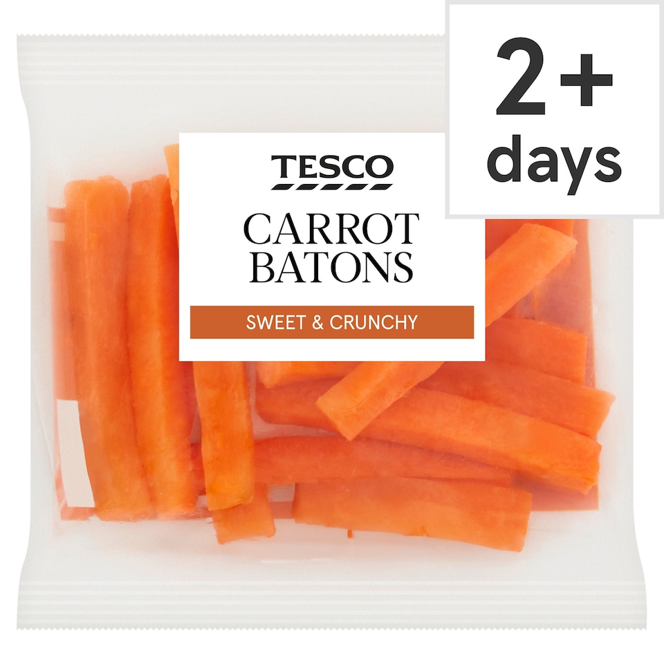 Tesco Carrot Batons Snack Pack 80g
