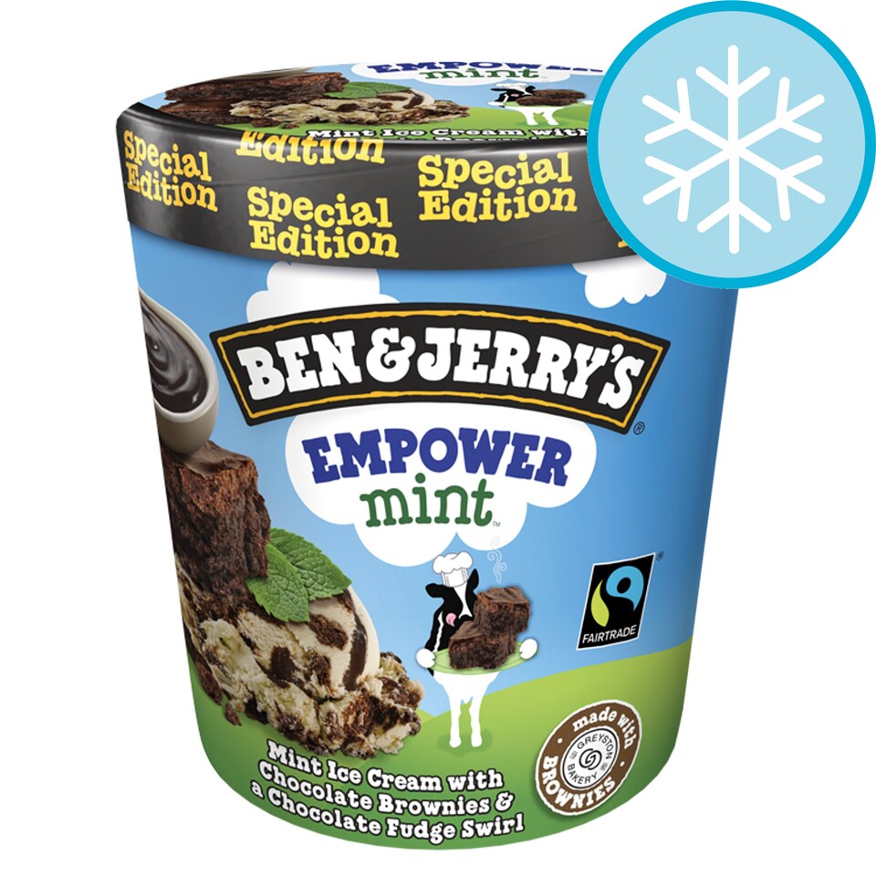 Ben And Jerry's Empowermint Ice Cream 500Ml - Tesco Groceries