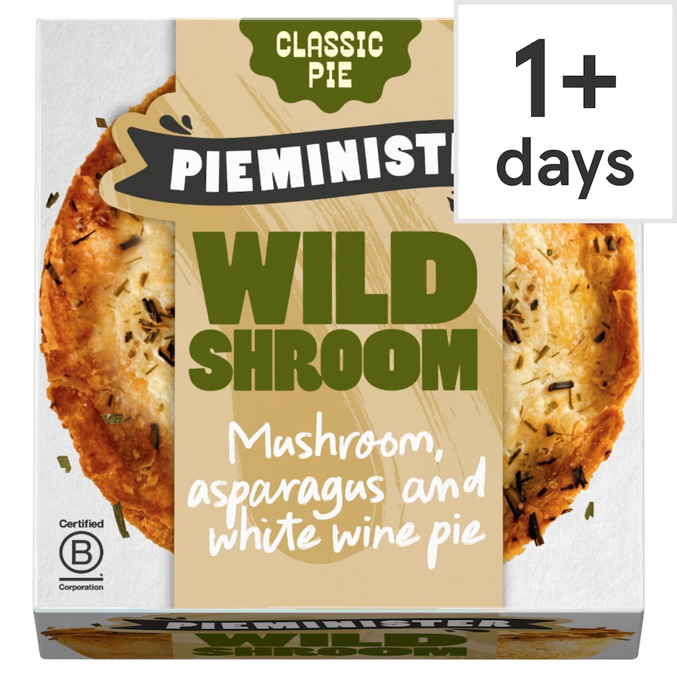 Pieminister Wild Shroom Pie with Mushroom, Asparagus & White Wine 255g
