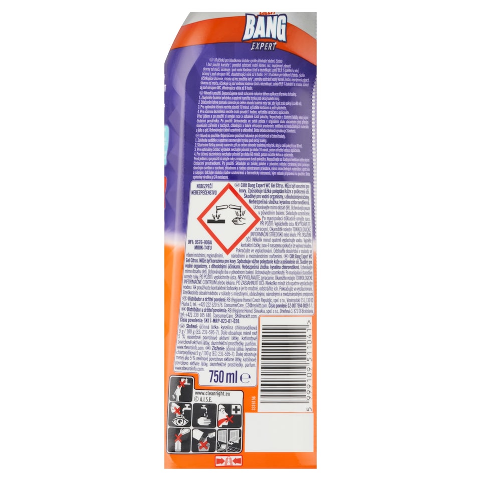 image 1 of Cillit Bang Expert Citrus WC Gel 750 ml
