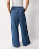 image 3 of F&F Drawstring Wide Leg Jeans in Navy