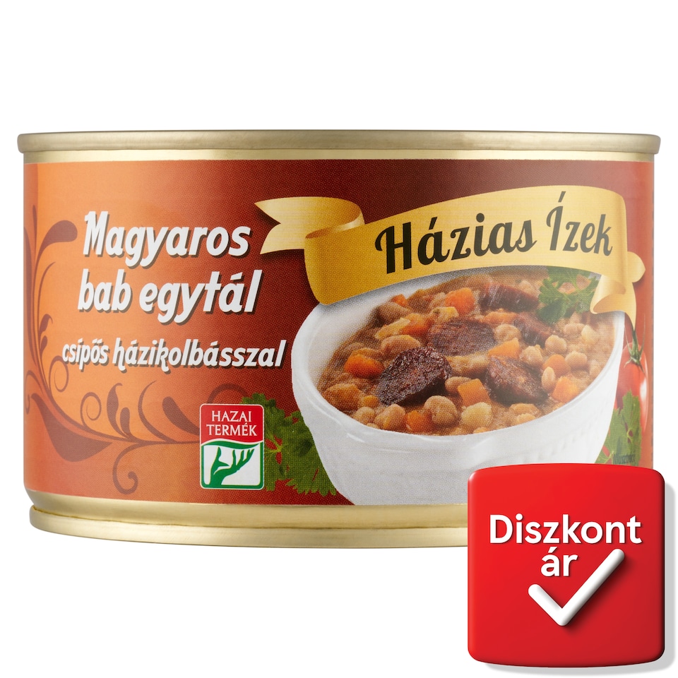 image 1 of Házias Ízek Hungarian Dish of Bean with Hot Sausage 400 g