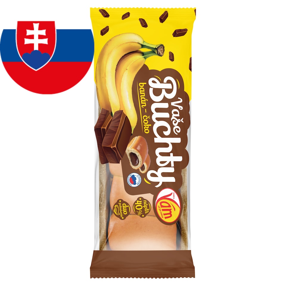 Vamex Vaše buchty s banánovo-kakaovou náplňou 300 g