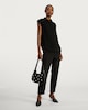 image 2 of F&F Ultra Comfort Cuffed Cargo Trousers in Black