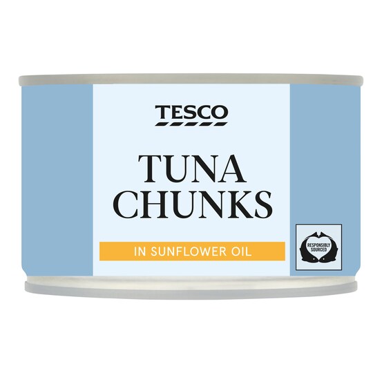 Tesco Tuna Chunks In Sunflower Oil 400G Tesco Groceries