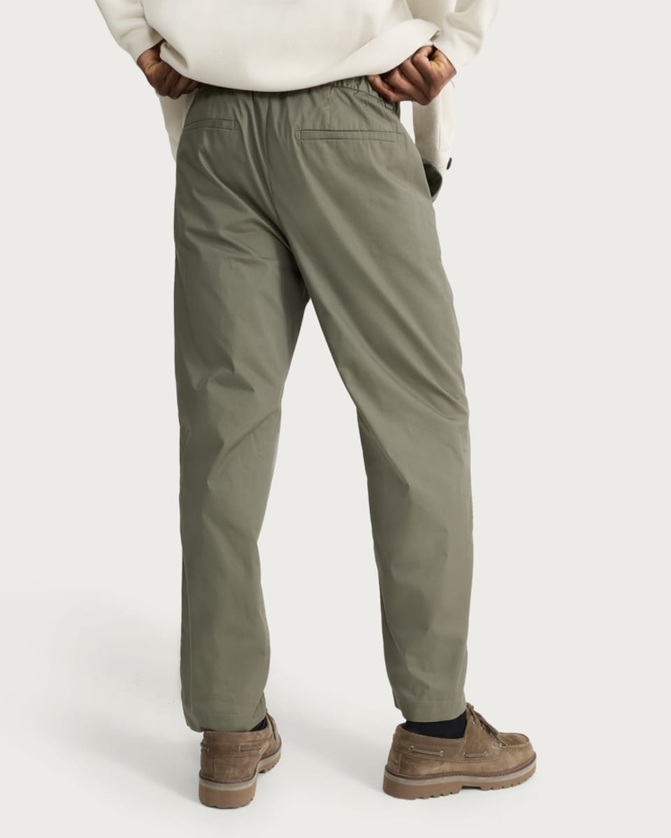 image 1 of The F&F Edit Cotton Rich Double Pleated Chino Trousers in Khaki