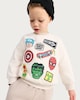 image 1 of Marvel Comics Graphic Cotton Rich Sweatshirt in Cream