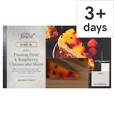 Tesco Finest Passionfruit & Raspberry Cheesecake Slices 180g