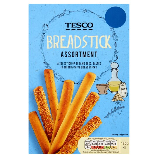 Tesco Breadstick Assortment 120G Tesco Groceries