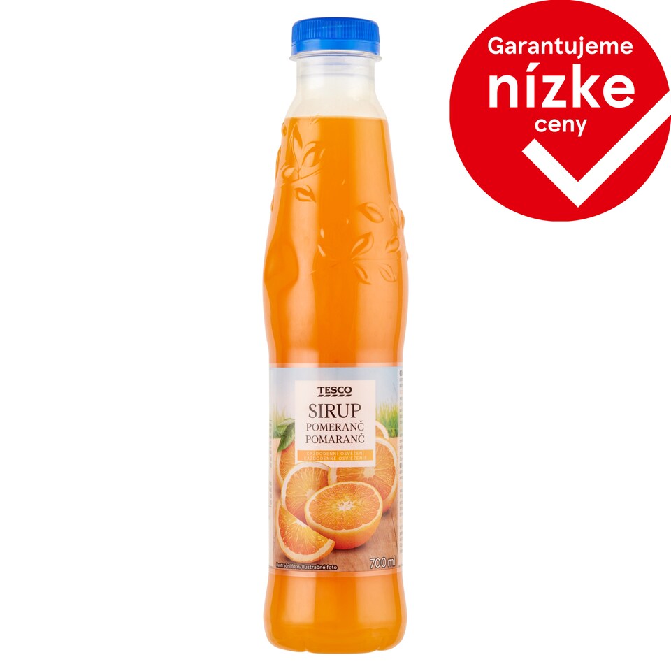 Tesco Sirup pomaranč 700 ml