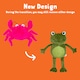 image 2 of Good Boy Wagtastic Large Crab Soft Dog Toy