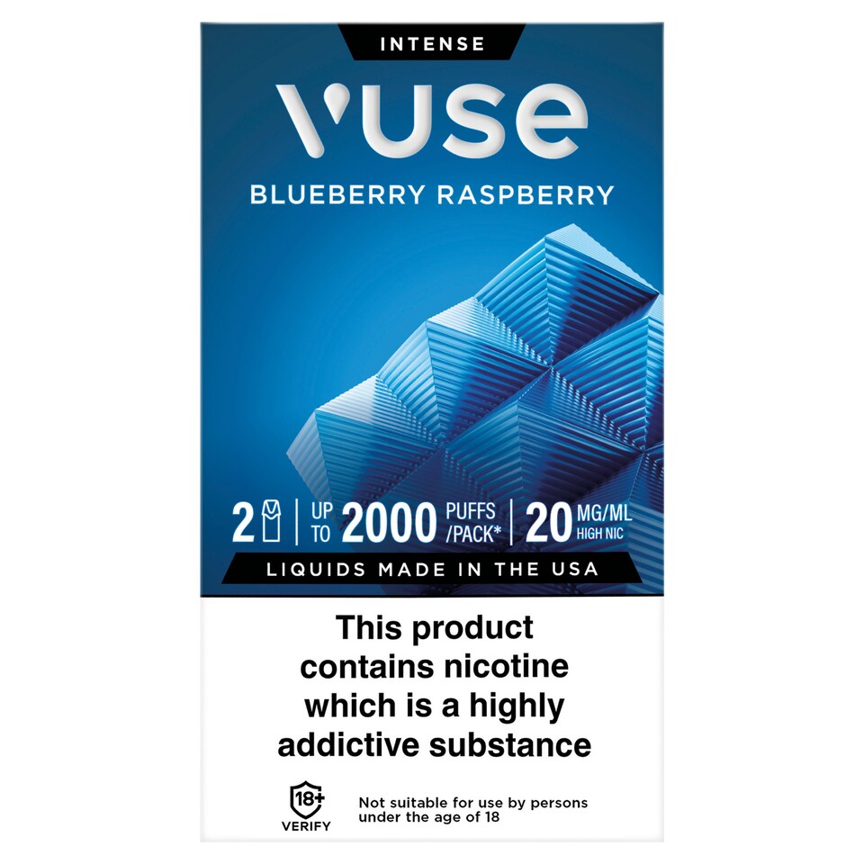 Vuse Blue Raspberry Pods 20mg/ml 2 Pack