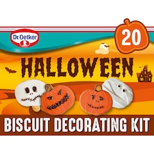 Dr. Oetker Halloween Pumpkin & Skull Biscuit Decorating Kit 484g 