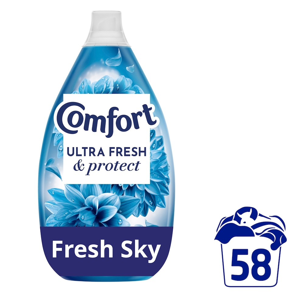 image 1 of Comfort Ultra Fresh & Protect Fabric Conditioner Fresh Sky 58 Washes 870ml