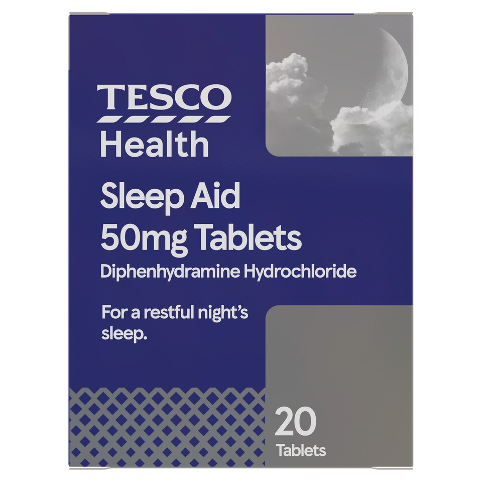 Tesco Extra Strength Sleep Aid Tablets 50mg 20s
