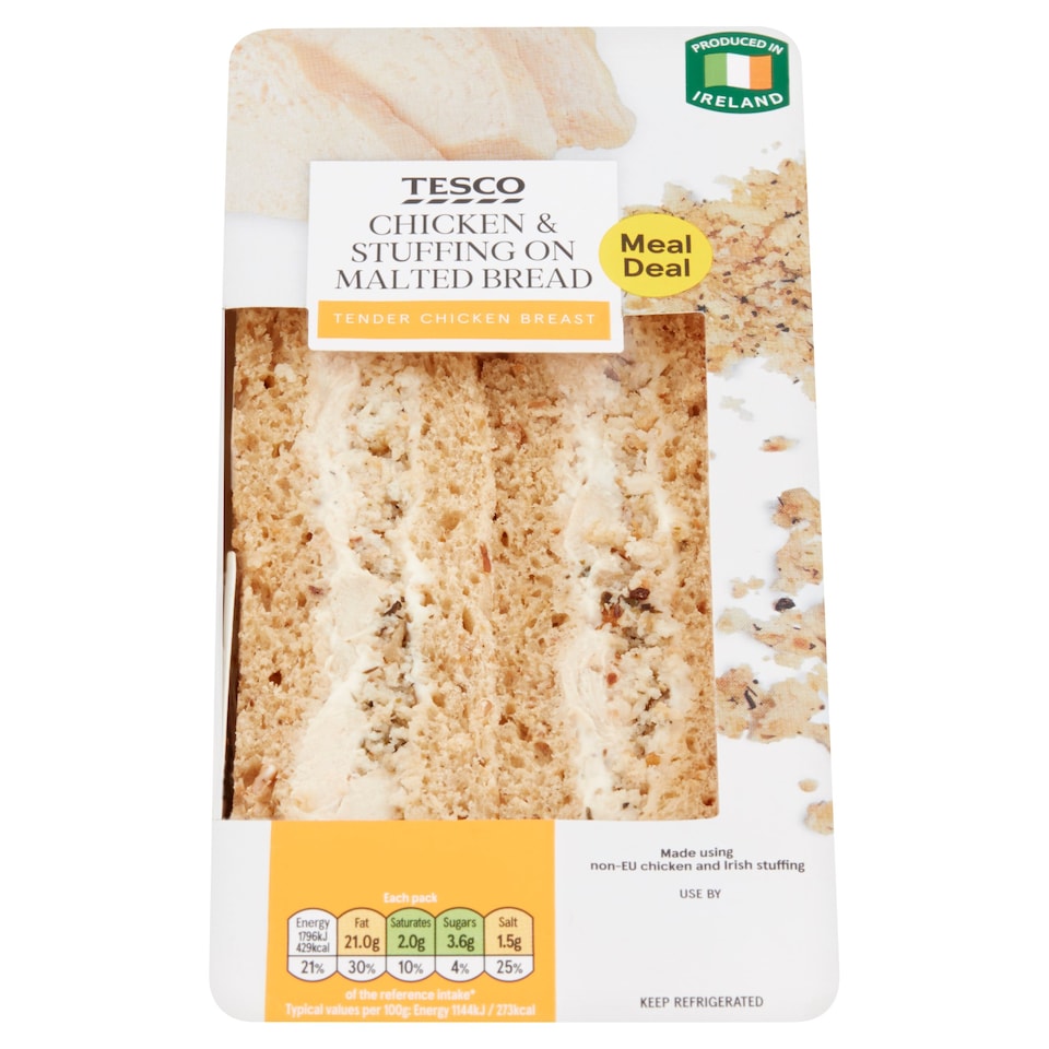 Tesco Chicken And Stuffing 157G