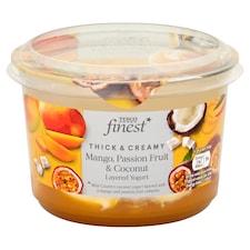 Tesco Finest Yogurt Mango, Passionfruit & Coconut 425g
