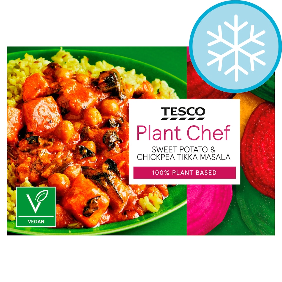 Tesco Plant Chef Sweet Potato & Chickpea Tikka Masala 400G