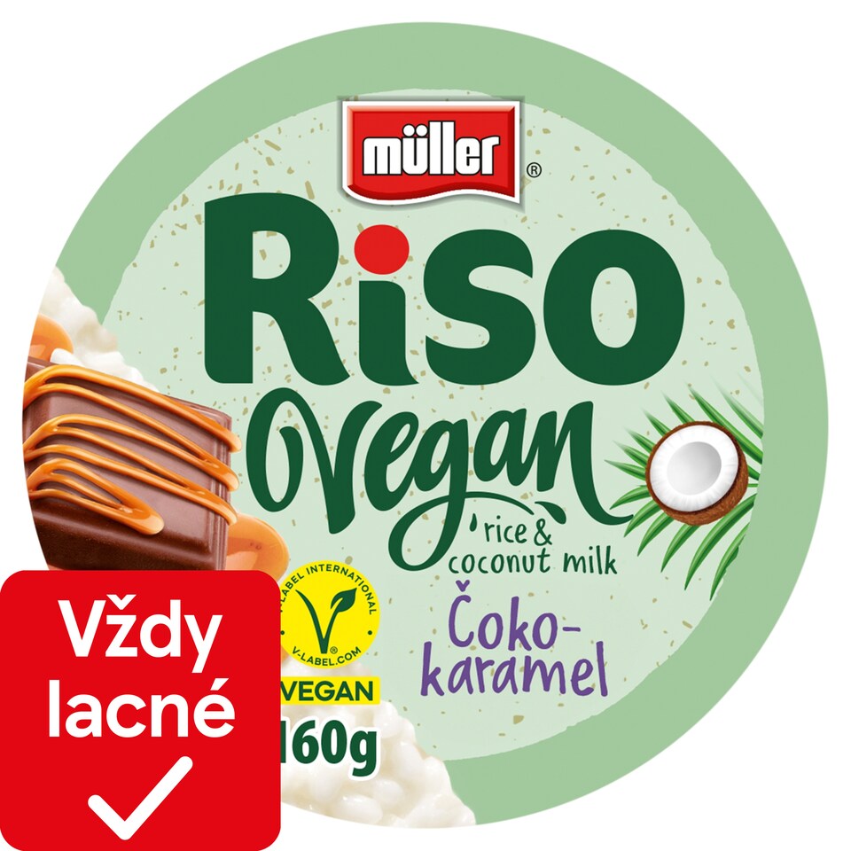 image 1 of Müller Riso Vegan Rice Dessert with Choco-Caramel Taste 160 g