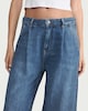 image 2 of F&F High Rise Relaxed Jeans in Navy