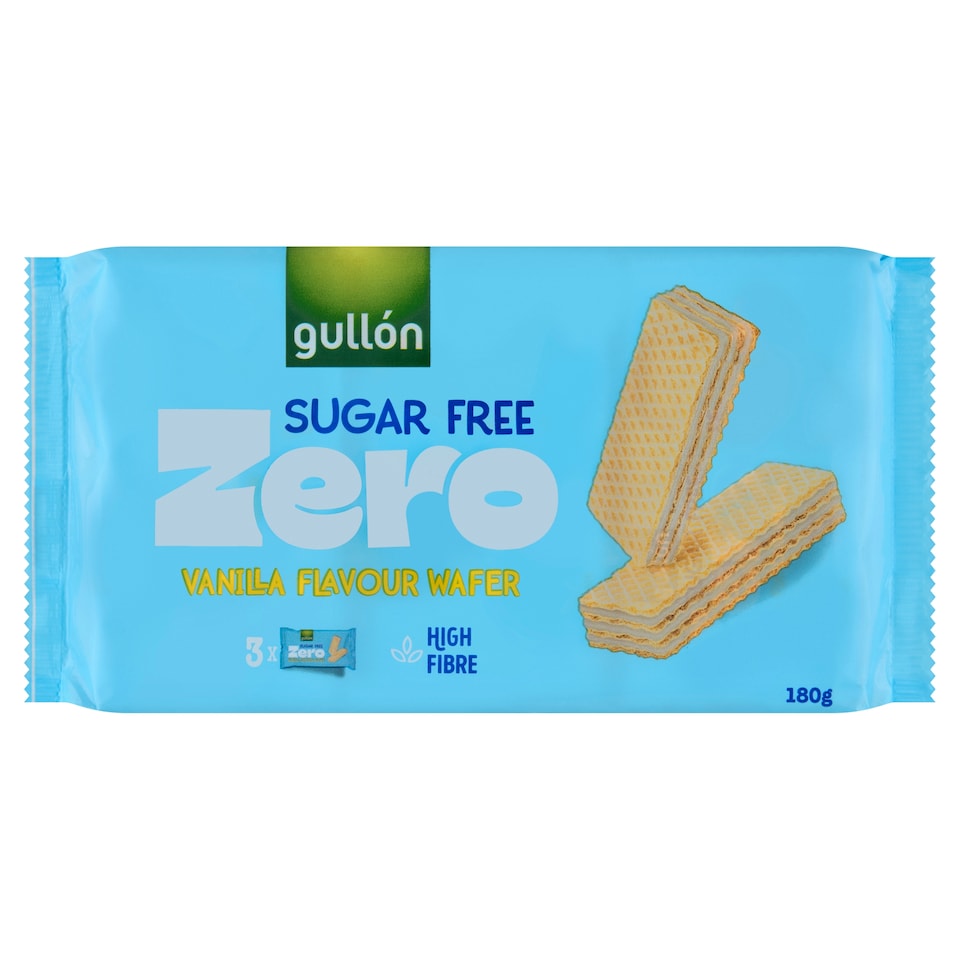obrázok 1 z Gullón Zero oblátky s náplňou s vanilkovou príchuťou 3 x 60 g (180 g)
