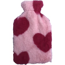 Tesco Heart Print Hot Water Bottle