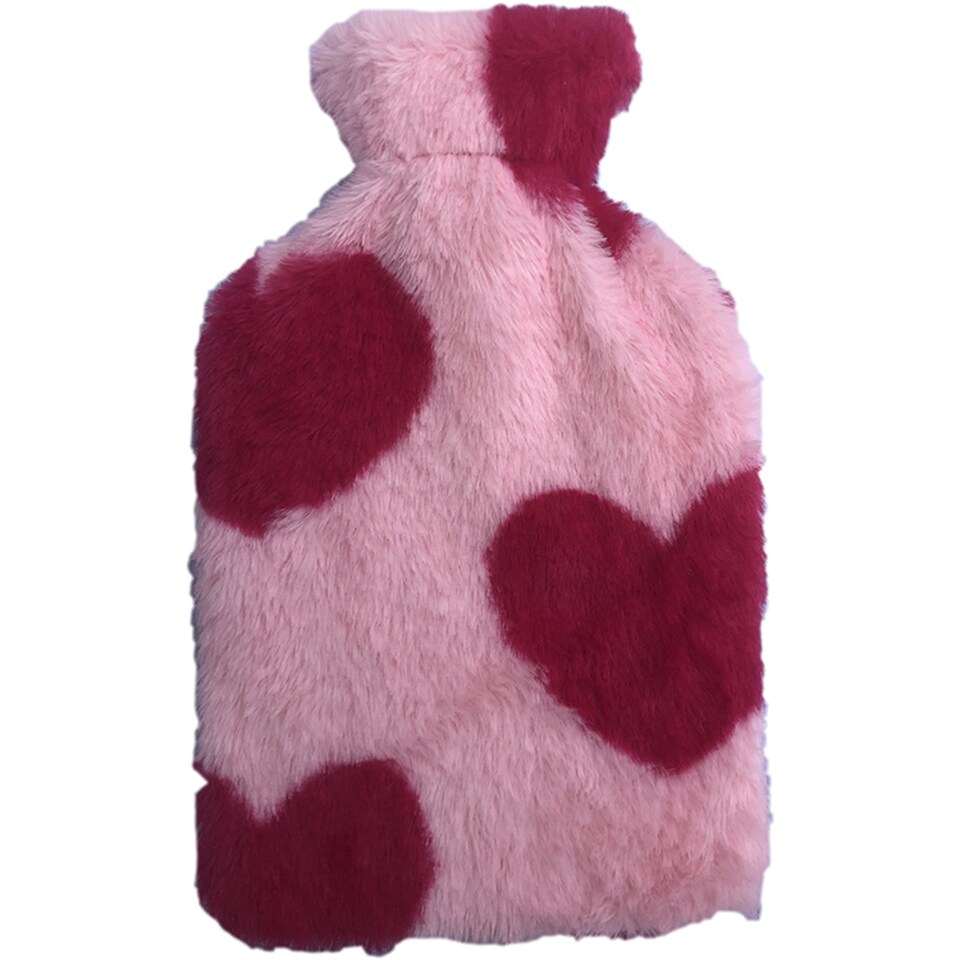 Tesco Heart Print Hot Water Bottle