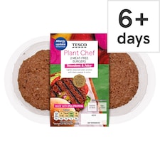 Tesco Plant Chef 2 Meat Free Burgers 226G