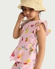 image 3 of F&F Girls 2-Piece Pure Cotton Fruit Print Top and Short Set in Pink