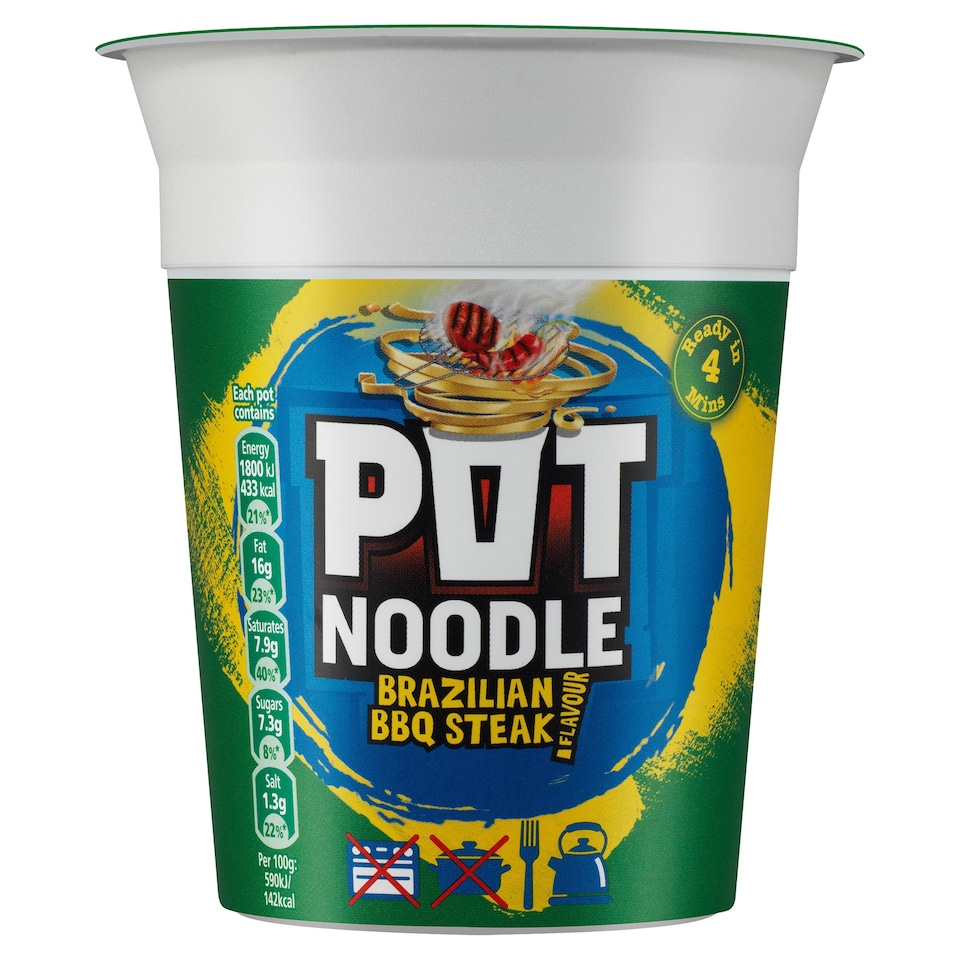 Pot Noodle Brazilian Bbq Steak 90G