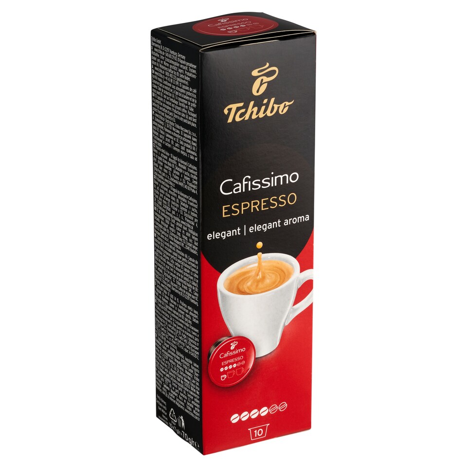 obrázok 1 z Tchibo Cafissimo Espresso Elegant Aroma pražená mletá káva kapsuly 10 x 7 g (70 g)