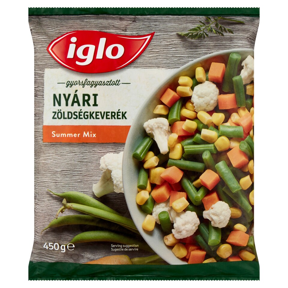 Iglo gyorsfagyasztott nyári zöldségkeverék 450 g