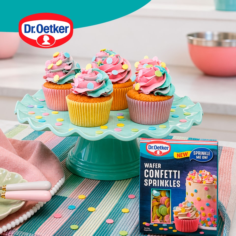 image 1 of Dr. Oetker Wafer Confetti Sprinkles 9g