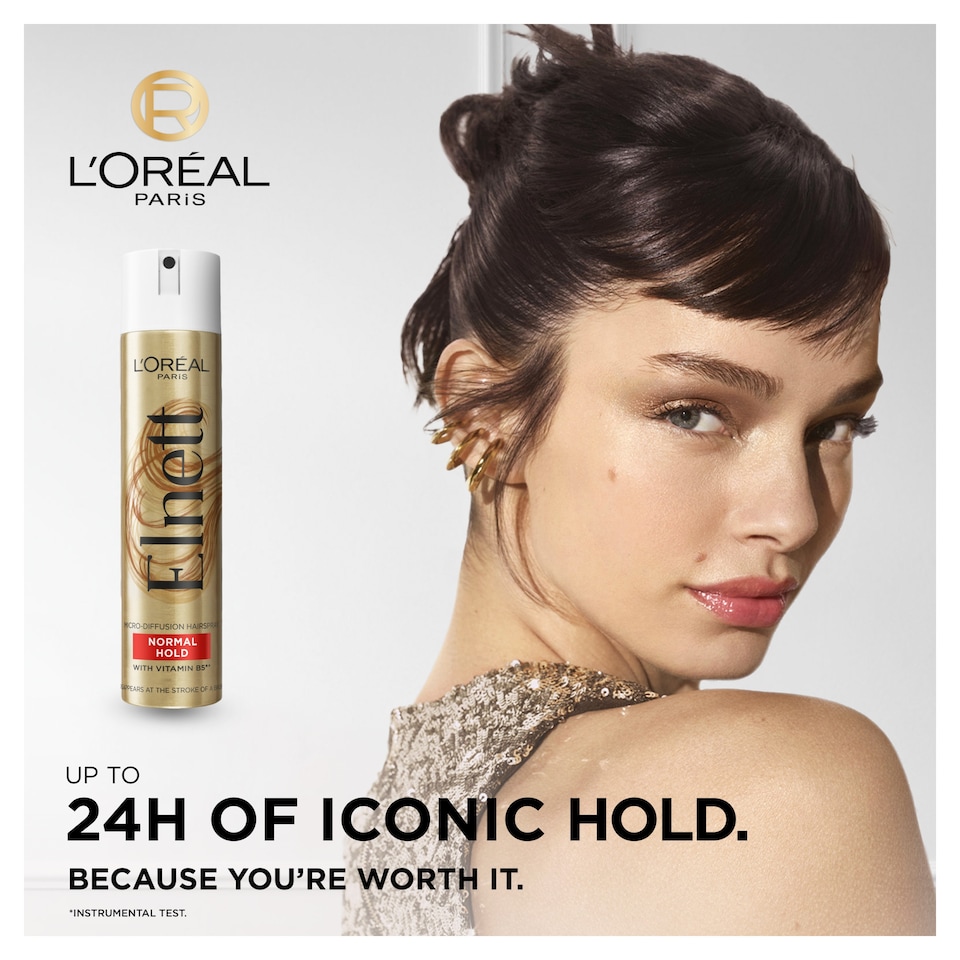 image 1 of L'Oreal Paris Elnett Normal Hold Hairspray 400ml