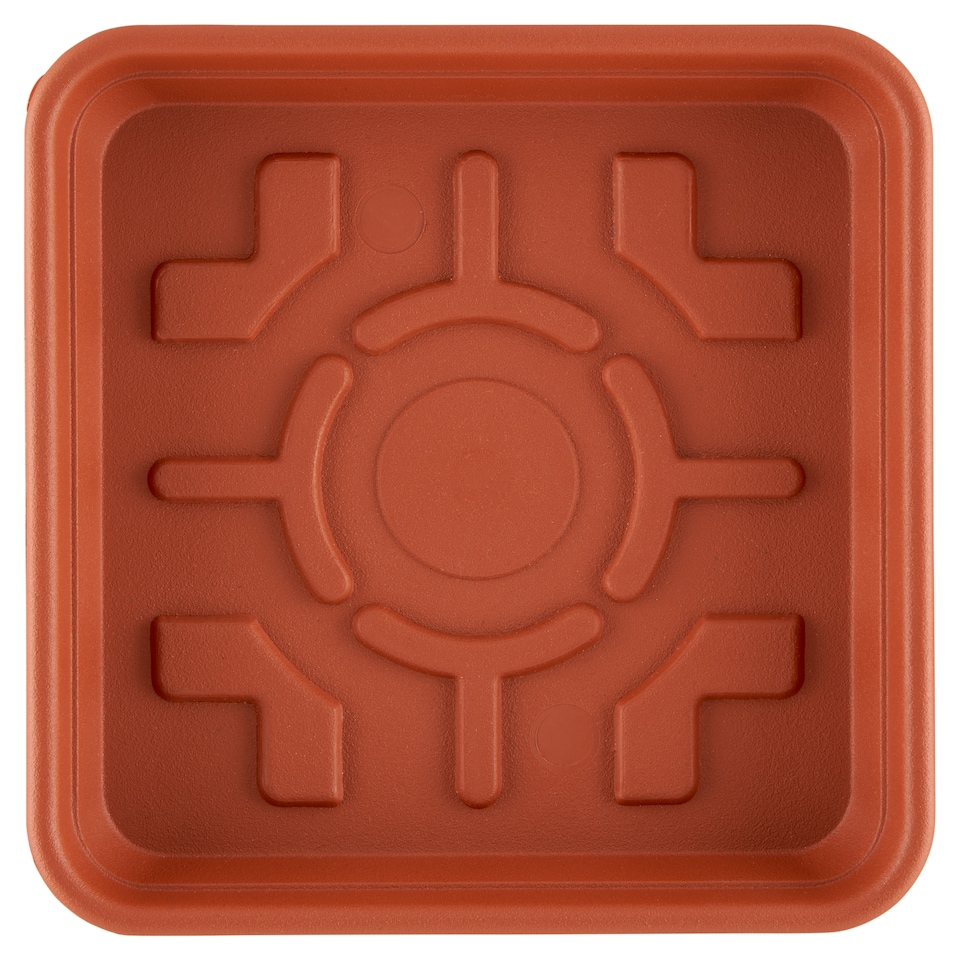 Flair Plastic szögletes virágalátét 15,5 x 15,5 cm