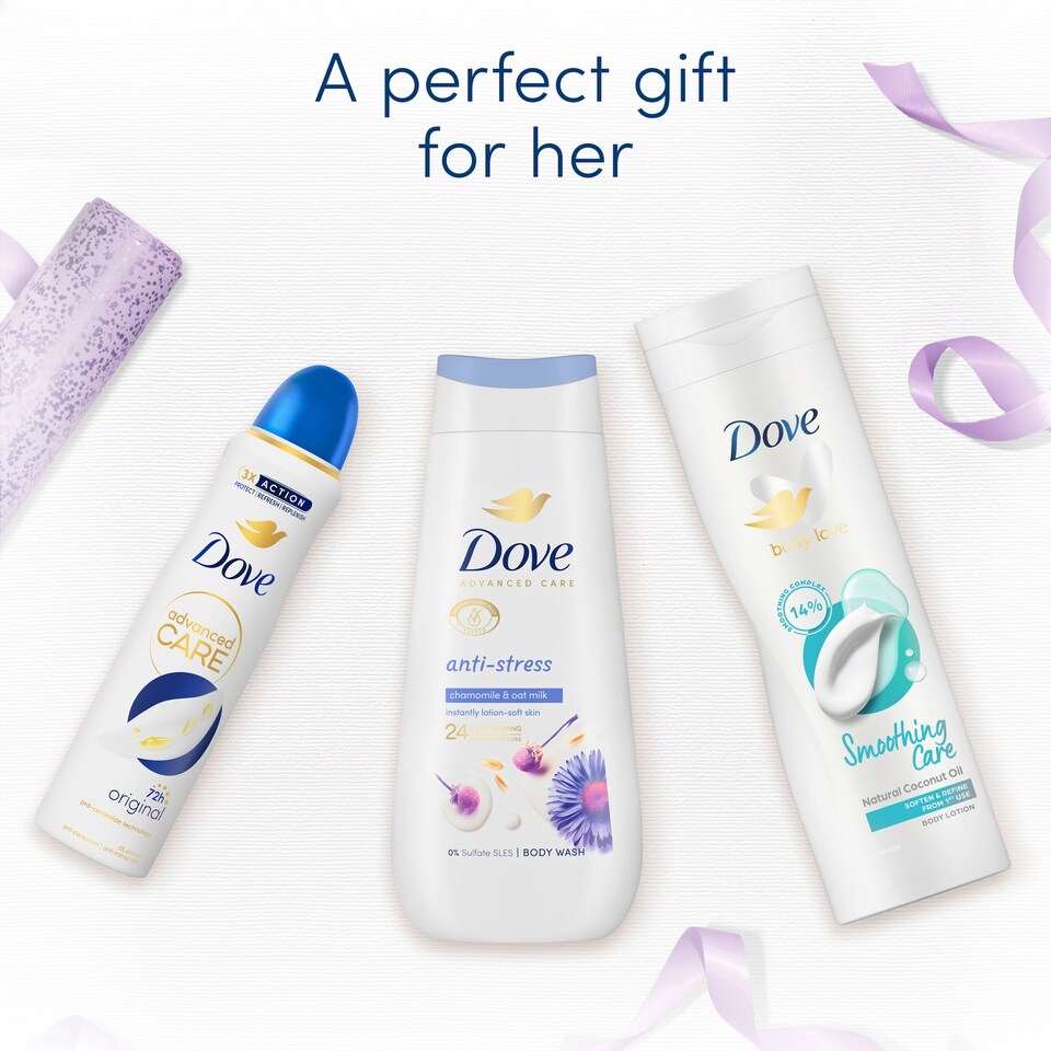 image 1 of Dove Unwind Beauty Bag Collection Gift Set Advanced Care