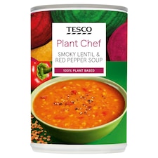 Tesco Plant Chef Lentil & Pepper Soup 400G