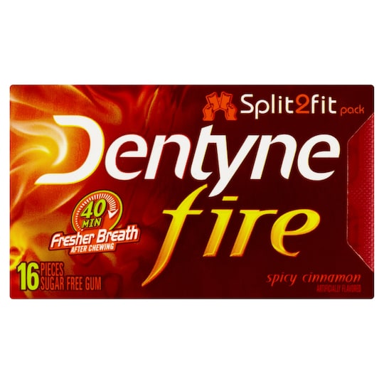 DENTYNE FIRE SPICY CINNAMON GUM 16S 24G Tesco Groceries