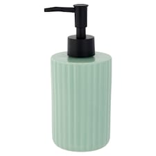 F&F Home Green Ribbed Ceramic Soap Dispenser