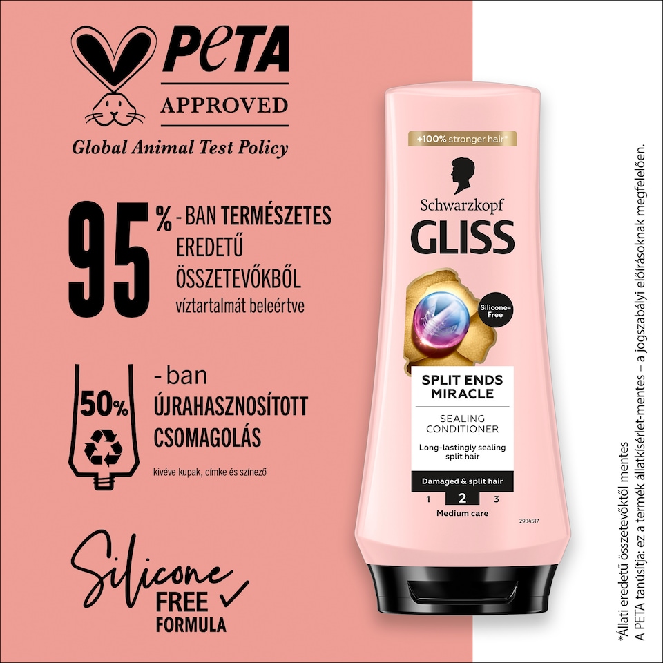 Gliss Split Ends Miracle hajbalzsam 200 ml  1. kép