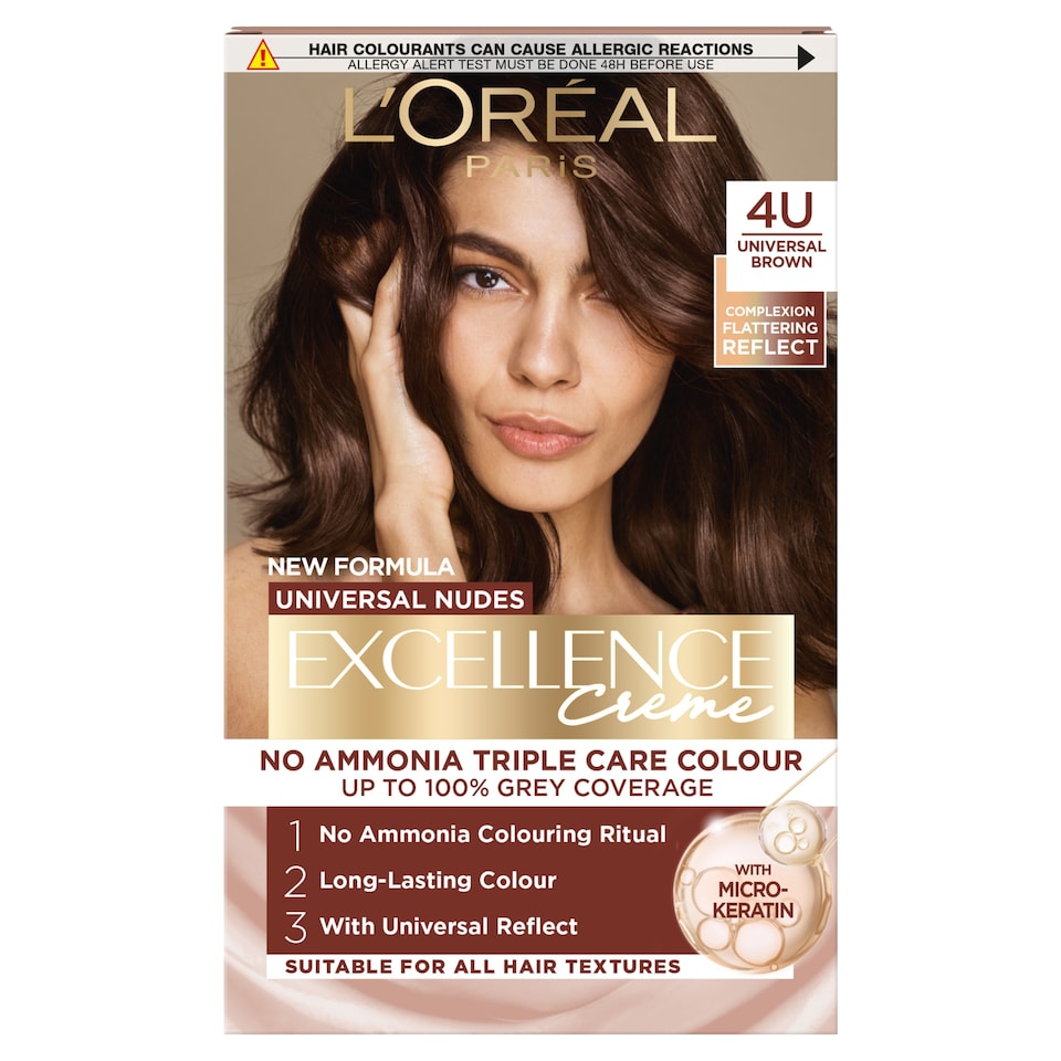 image 1 of L'Oreal Paris Excellence Universal Nudes 4U Brown Permanent Hair Dye